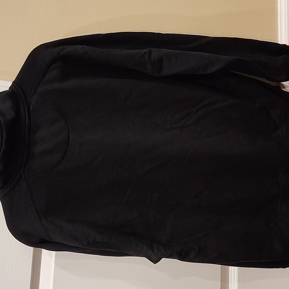 Men's Kenneth Cole Sweater Black 1/4 Zip Front Pouch Pocket Medium - Picture 4 of 4